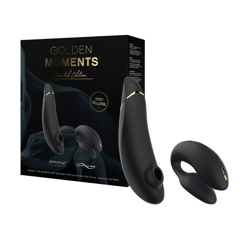 Набір іграшок Womanizer Premium 2 + We-Vibe Chorus Golden Moments Collection Limited Edition, 2 шт